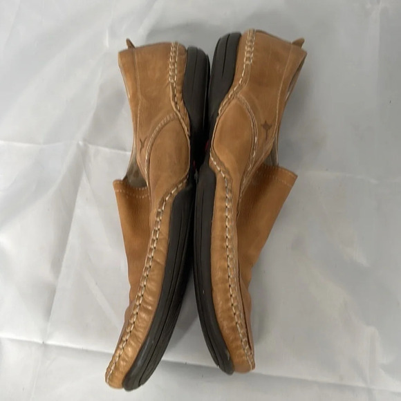 PILINKOS Mens Slip On Loafer Nude Tan Genuine Leather Rubber Soles Size 42 - Picture 5 of 12